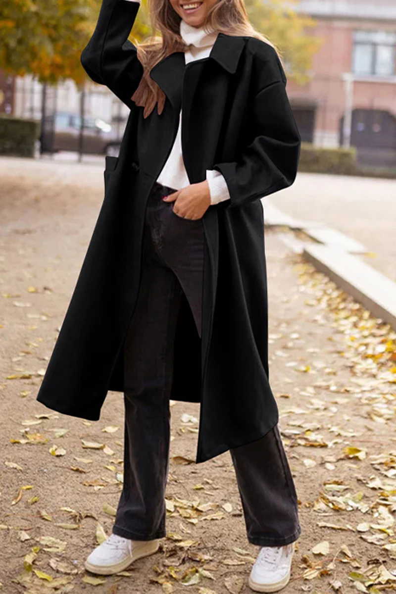 Casual Daily Pocket Buttons Turn-back Collar Outerwear - Panekey