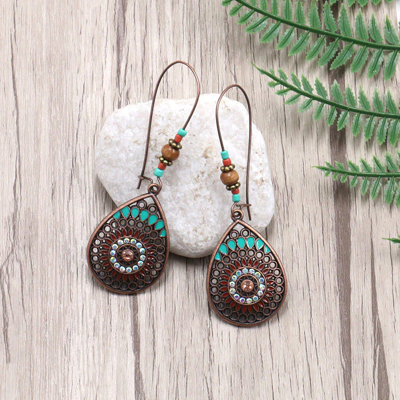 Bohemian Ethnic Wind Drop Earrings - Panekey