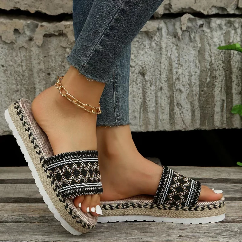 Casual Patchwork Round Comfortable Shoes - Panekey